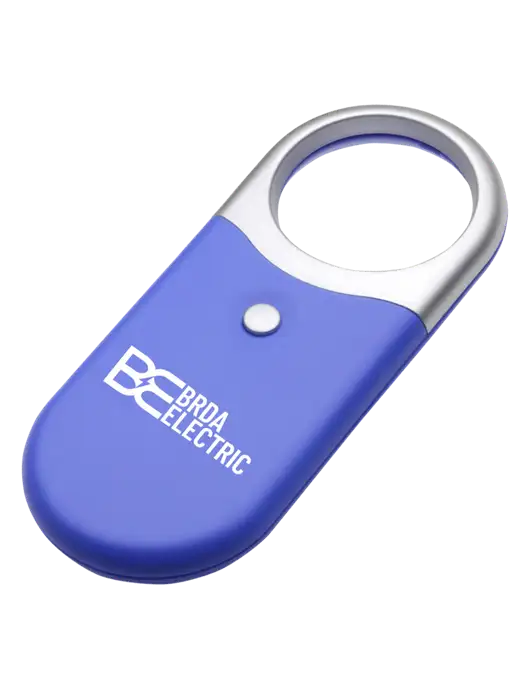 Compact Blue Magnifier Light w/Brda Electric Logo