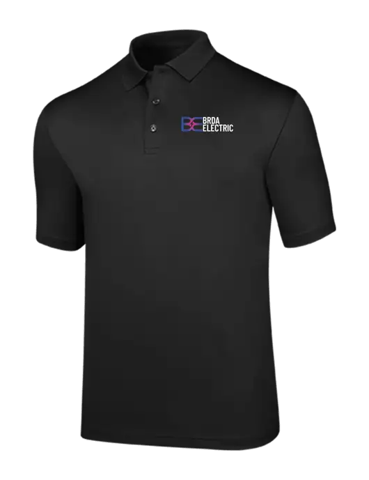 Callaway Opti-Dri Black Chev Polo w/Brda Electric Logo