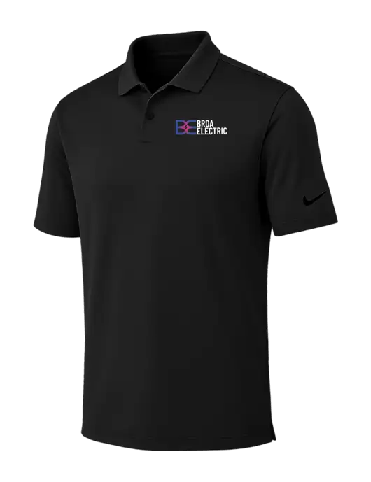 Nike Black Dri-FIT Vapor Polo w/Brda Electric Logo