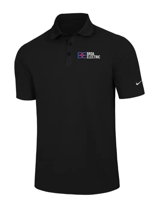 Nike Black Dri-FIT Classic Polo w/Brda Electric Logo