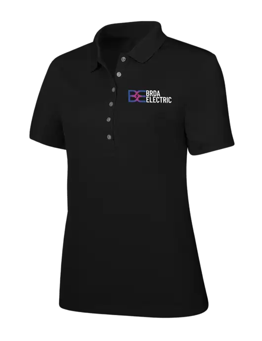 Callaway Womens Ottoman Black Polo w/Brda Electric Logo