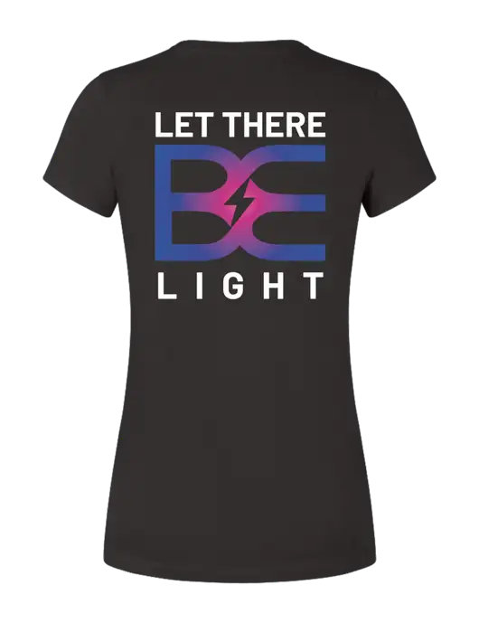 Womens Seriously Soft Black T-Shirt w/Brda Electric Logo, Brda Electric Logo